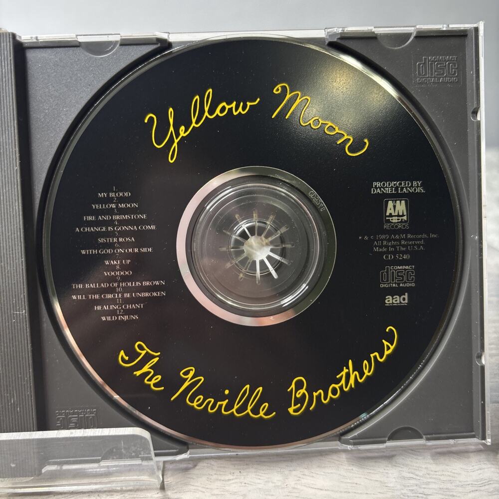 The Neville Brothers – Yellow Moon CD 1989 A&M Soul Funk New Orleans Blues Rock - Picture 4 of 5